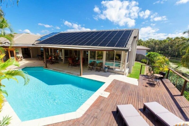 Swimming Pool Heating Year Round with Solar Panels Solar pool heater installation